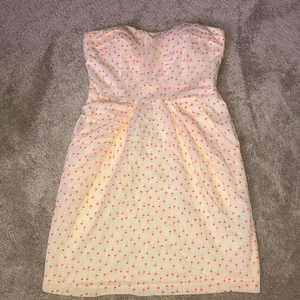 MM Couture by Miss‎ Me Strapless Dress Small Palm Tree Print